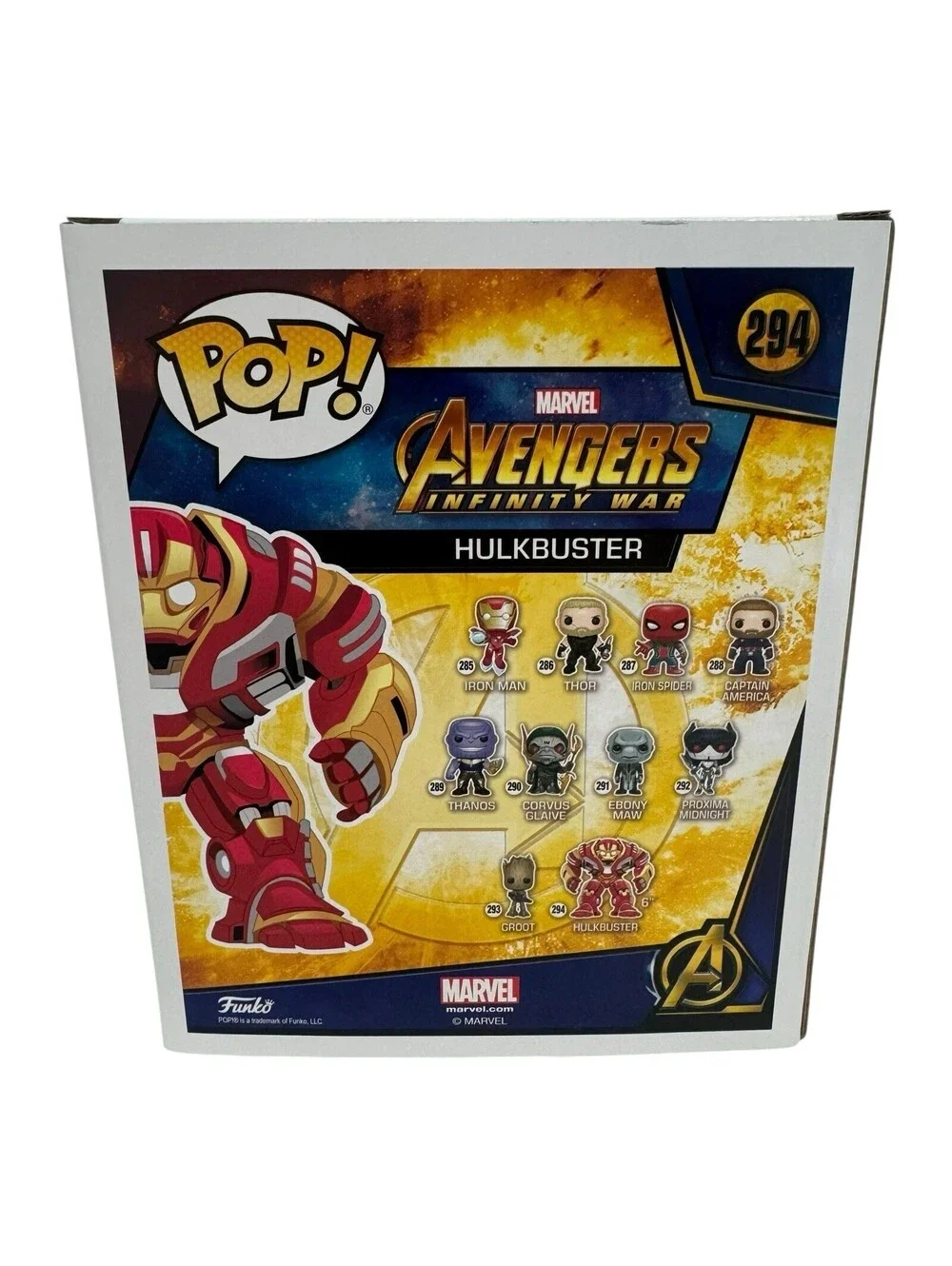 Funko Pop! Marvel #294 Avengers Infinity War Hulkbuster New Vinyl Bobble-Head